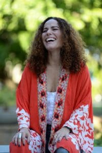 Isel Rodríguez, actriz del colectivo de comedia Teatro Breve