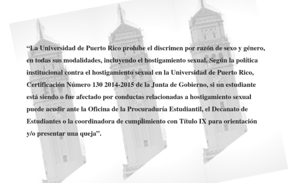 Política de hostigamiento sexual de la Universidad de Puerto Rico