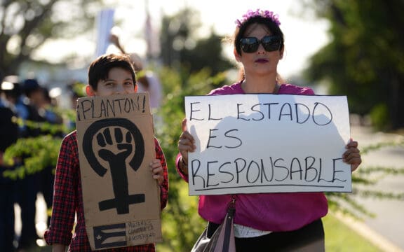 Manifestación de Colectiva Feminista en Construcción
