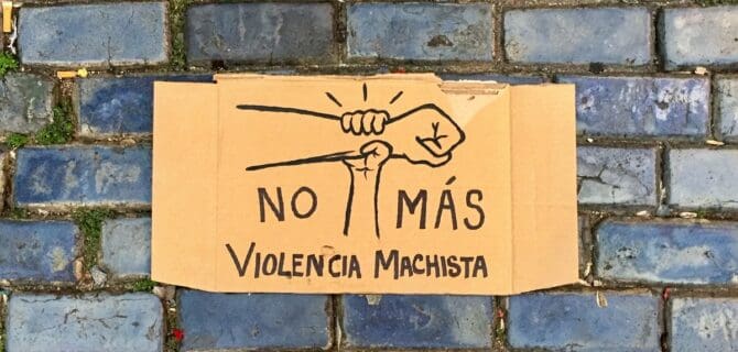 No más violencia machista / Ilustración de Andrea P. Montañez González