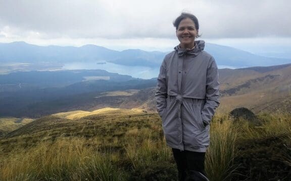 Libni Sanjurjo en Nueva Zelanda