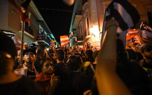 La noche en Ricardo Rosselló renunció. Willín Rodríguez.