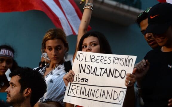 Manifestación por la renuncia de Ricardo Rosselló, noveno día, 19 de julio de 2019 (Ana María Abruña Reyes)