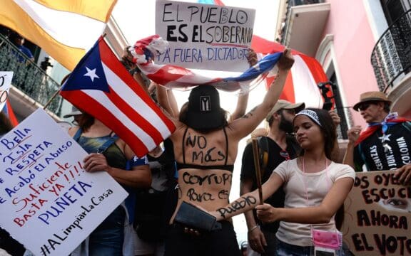 Celebración de la renuncia de Ricardo Rosselló, 2 de agosto de 2019, Ana María Abruña Reyes