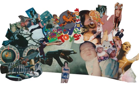 Ilustración por Gabriella N. Báez para Todas Entre el azul y el rosa de las estanterías de juguetes se refuerza el patriarcado