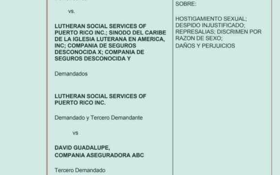 Demanda por hostigamiento sexual iglesia luterana y pastor David Guadalupe