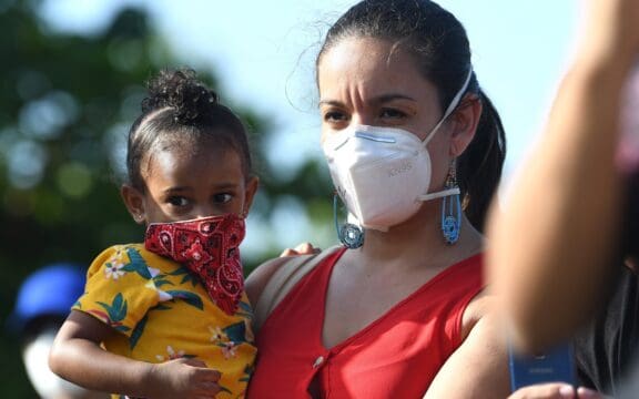 Vigilia por George Floyd en Loíza. (Foto por Ana María Abruña Reyes)