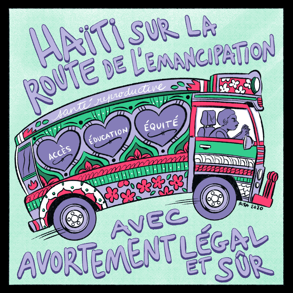 Derecho al aborto en Haití / Ilustración por Rosa Colón