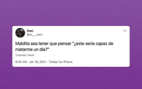 ¿Sería capaz de matarme un día?