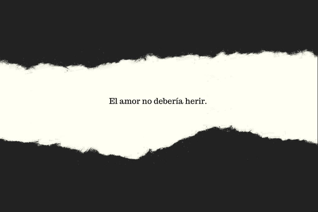 El amor no debería herir