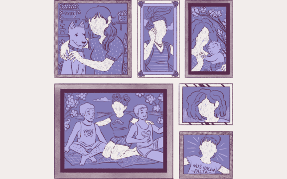 Ilustración de Rosa Colón sobre feminicidios