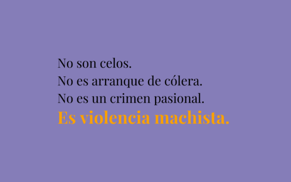 No es un crimen pasional