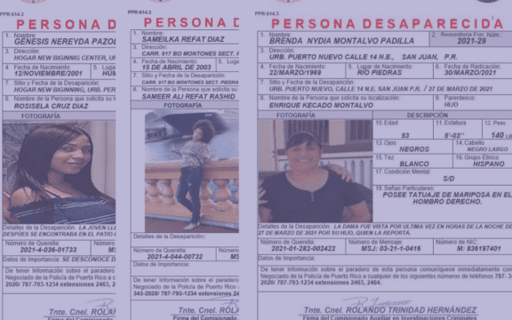 Mujeres y niñas desaparecidas