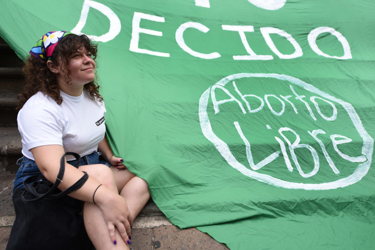 Pañuelo verde de aborto libre en Puerto Rico