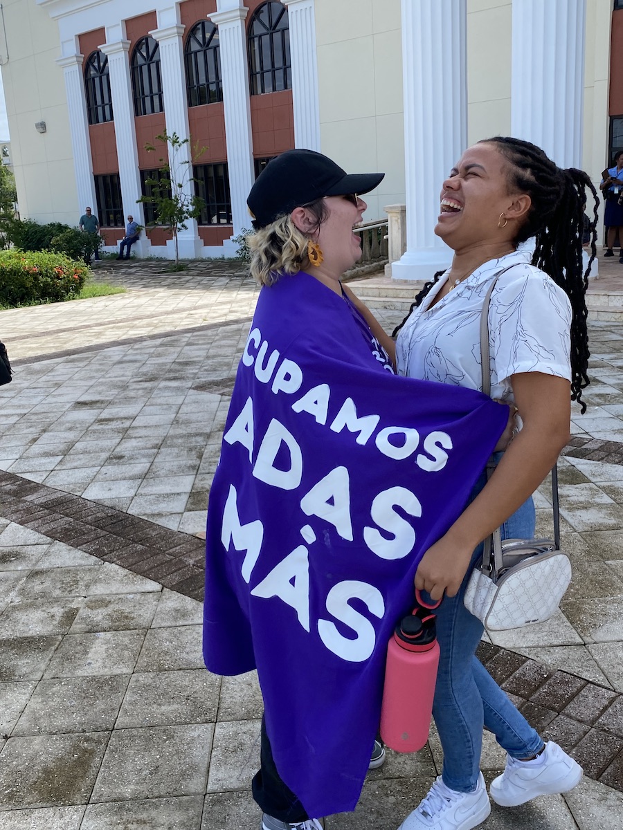 Katherine al culminar su caso