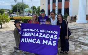 La activista viequense Katherine Martínez Medina al culminar su caso con un acuerdo comunitario