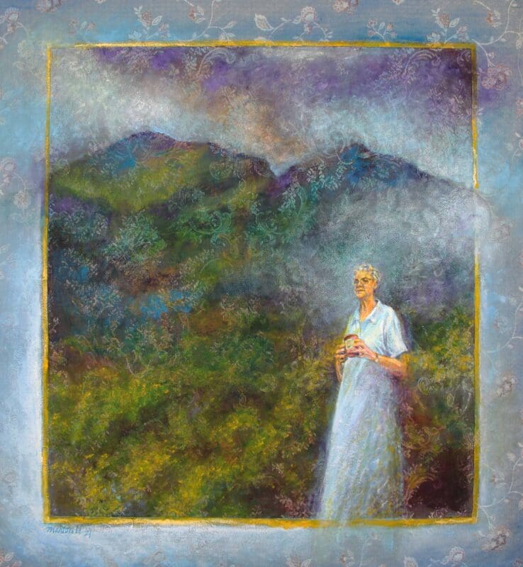 Retrato de Tinti Deyá a cargo del maestro Antonio Martorell