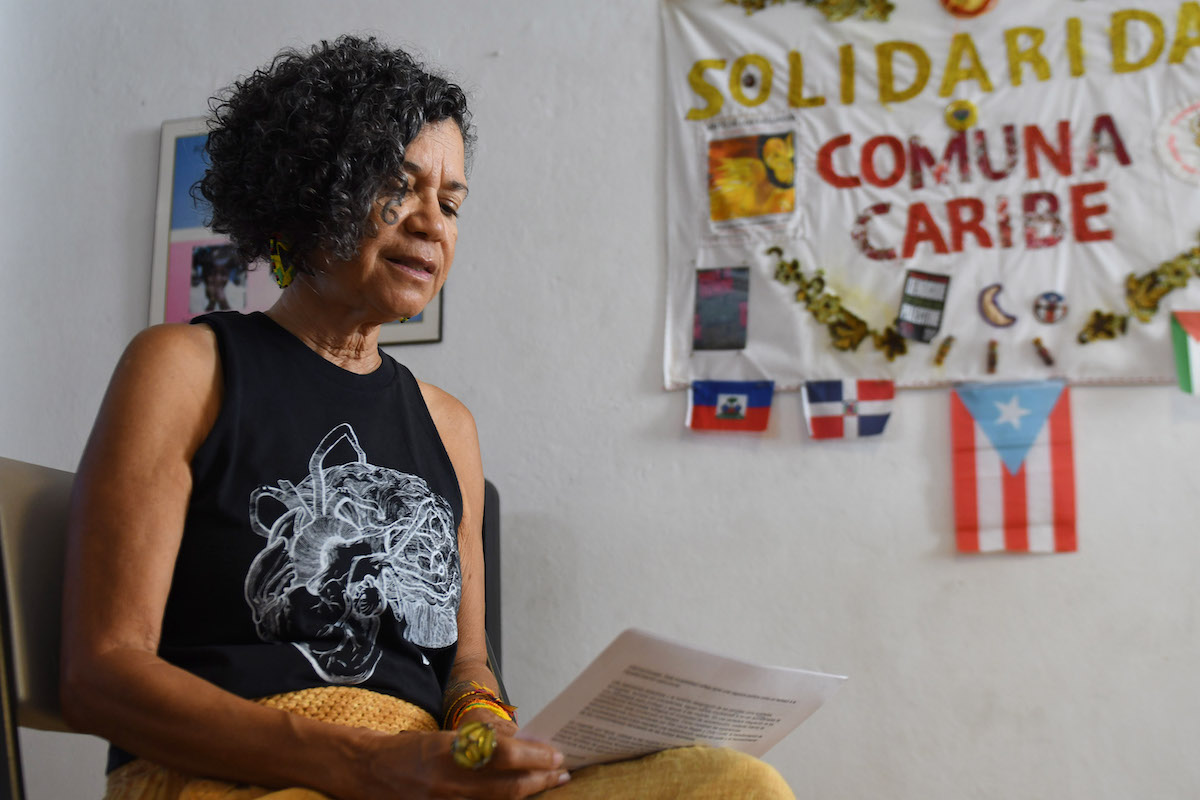 Hilda Guerrero en Comuna Caribe